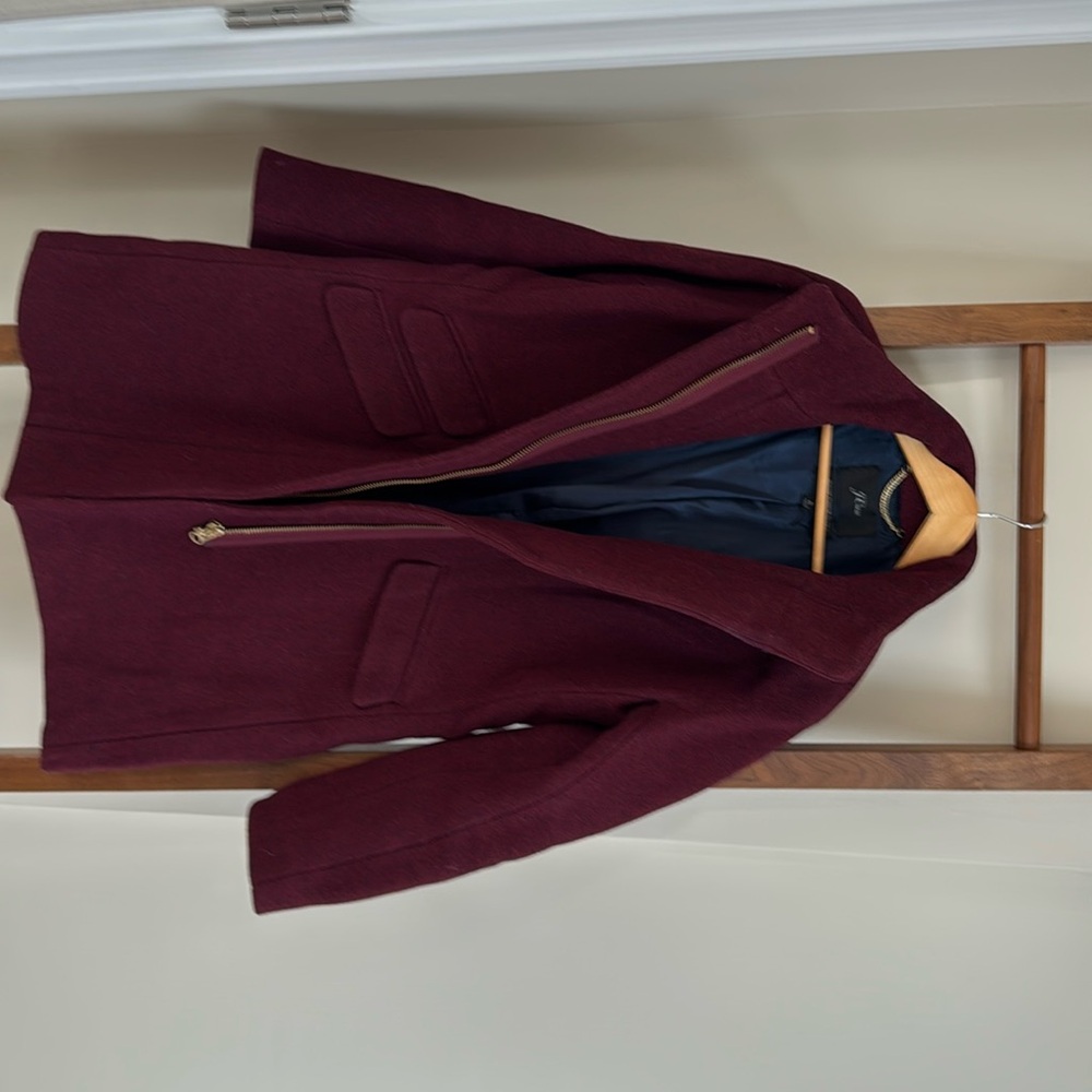 J Crew Italian Stadium Cloth Cocoon Coat